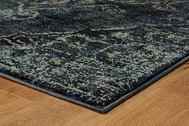 Medalia Area Rug - Blue. Stone Blue