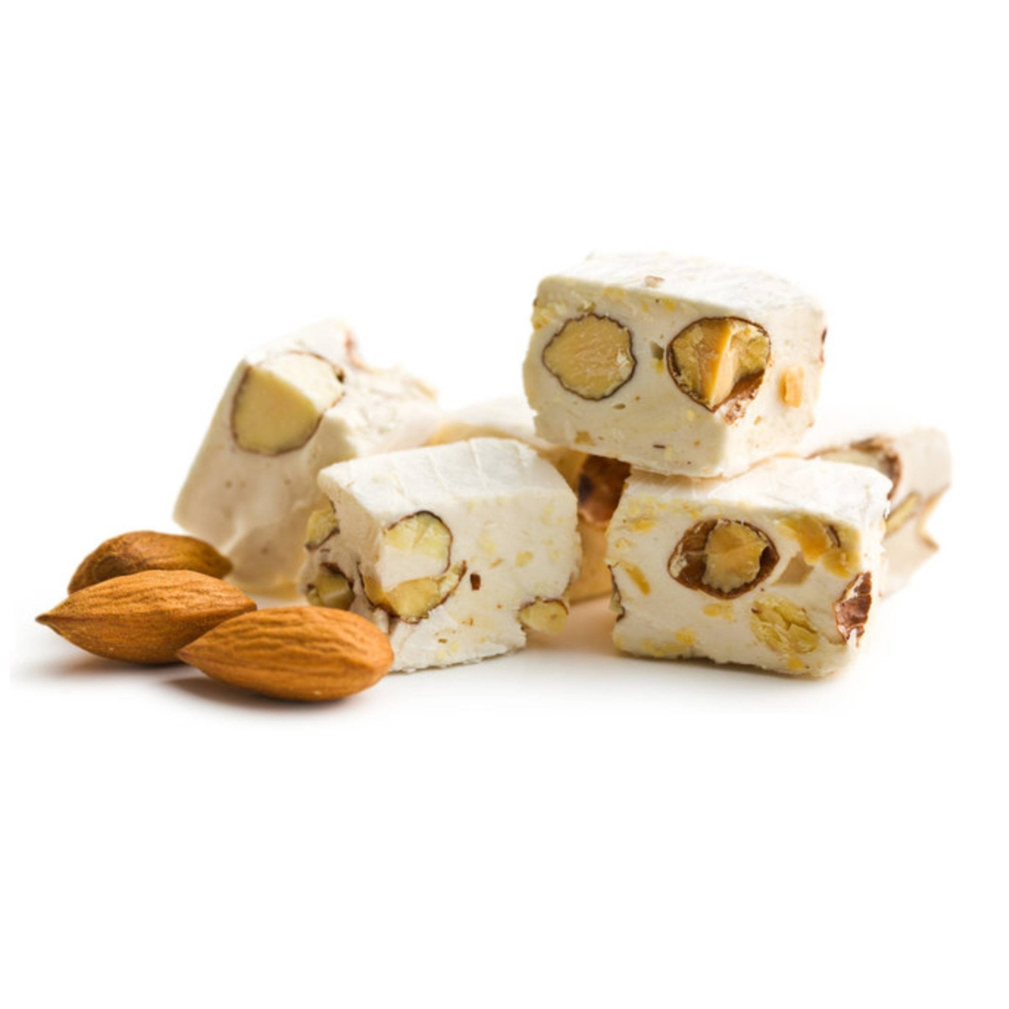 Andy Anand Sugar-Free Roasted Almond Nougat Brittle, 18 pc, 7 oz – Gluten-Free Keto Italian Torrone, Diabetic-Friendly Gourmet Gift Box
