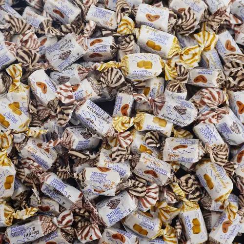 Andy Anand Sugar-Free Creamy Taffy Toffee, 33 pc, 7 oz – Caramel, Chocolate & Coffee, Gluten-Free, Made in Europe, Diabetic-Friendly Gift