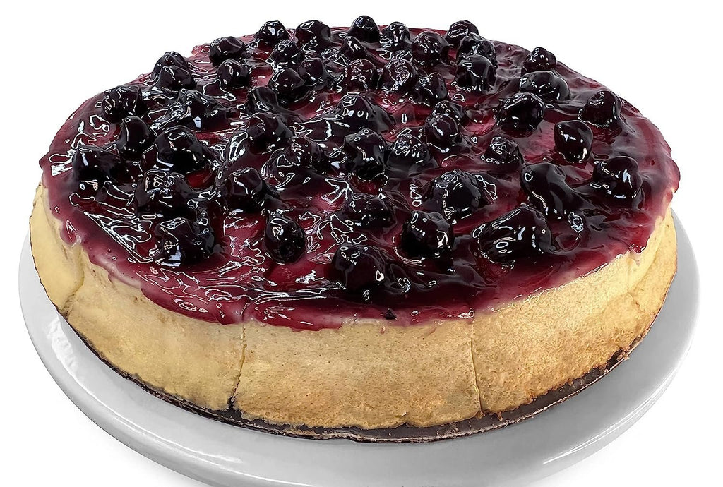 Andy Anand Luxurious Blueberry Cheesecake, 9-Inch, 2 lb – Handcrafted with Real California Cream Cheese, Juicy Blueberries, Birthday Gift