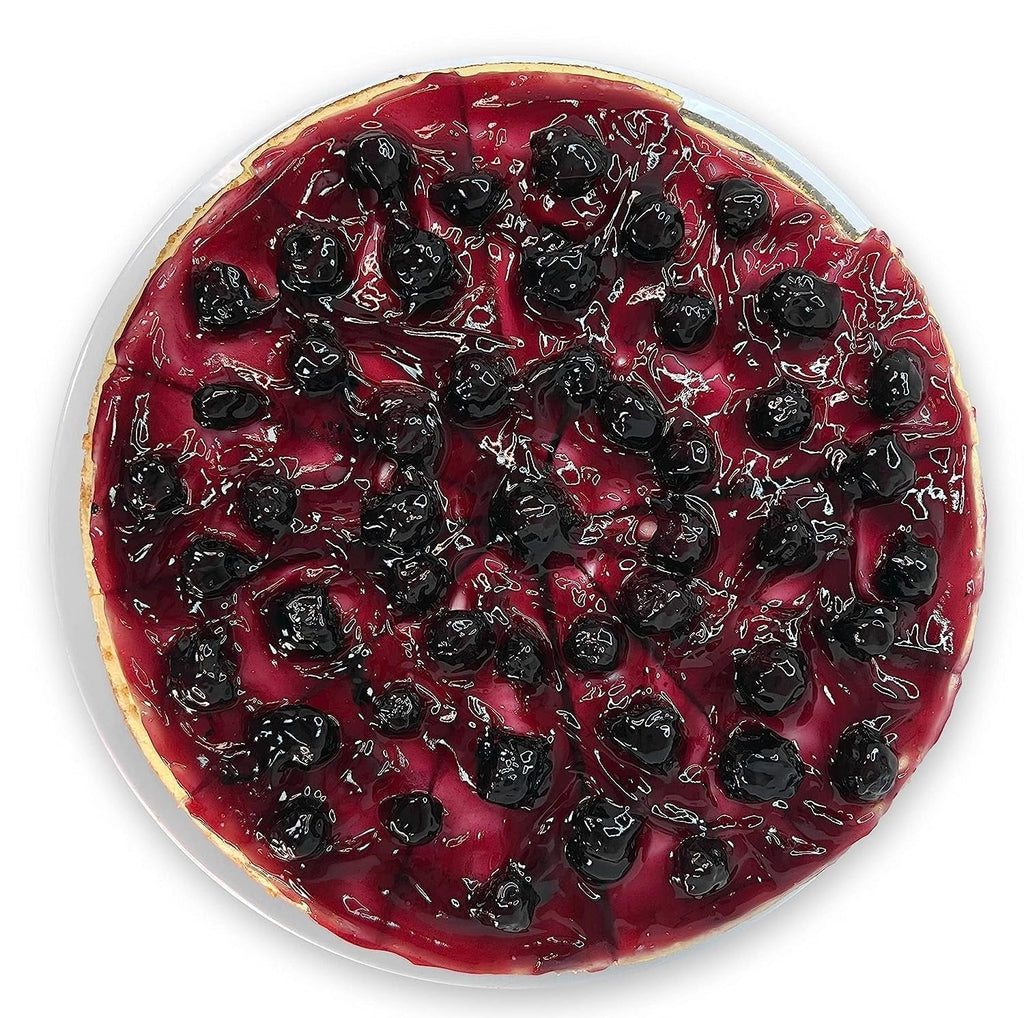 Andy Anand Luxurious Blueberry Cheesecake, 9-Inch, 2 lb – Handcrafted with Real California Cream Cheese, Juicy Blueberries, Birthday Gift