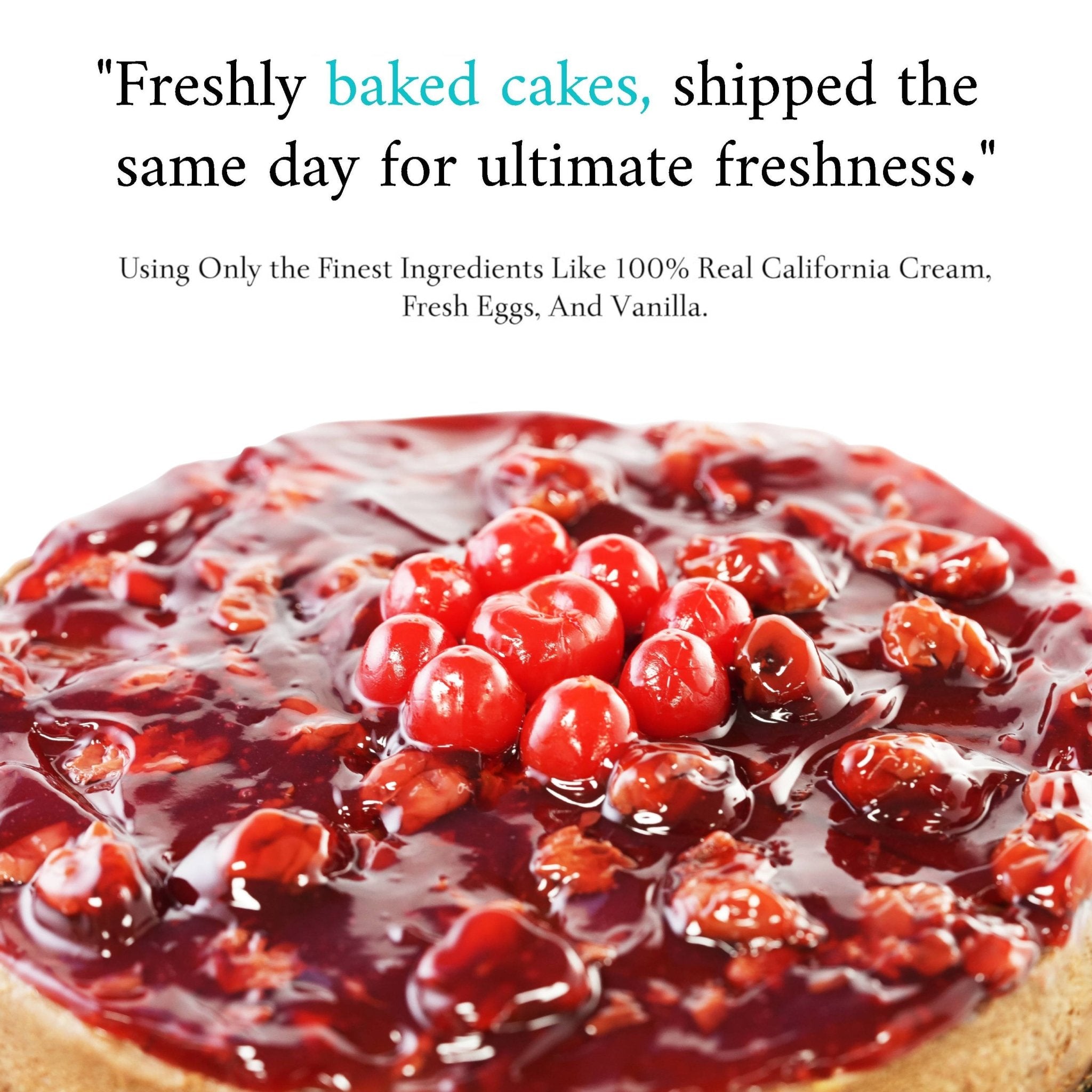 Andy Anand Chocolate Cherry Cheesecake, 9-Inch, 2.8 lb – Real Chocolate Truffles, California Cream Cheese, No Preservatives, Birthday Gift