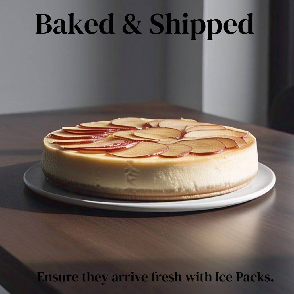 Andy Anand Sugar-Free Apple Cake, 9-Inch, 2.6 lb – Keto & Diabetic-Friendly, Real Apples, No Added Sugar, Stevia Sweetened Birthday Gift