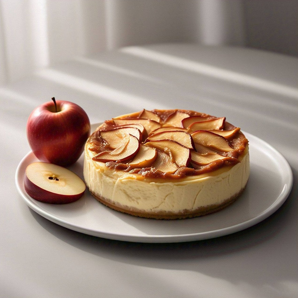 Andy Anand Sugar-Free Apple Cheesecake, 9-Inch, 2.6 lb – Diabetic-Friendly, Real California Cream Cheese, All-Natural Ingredients Gift Box