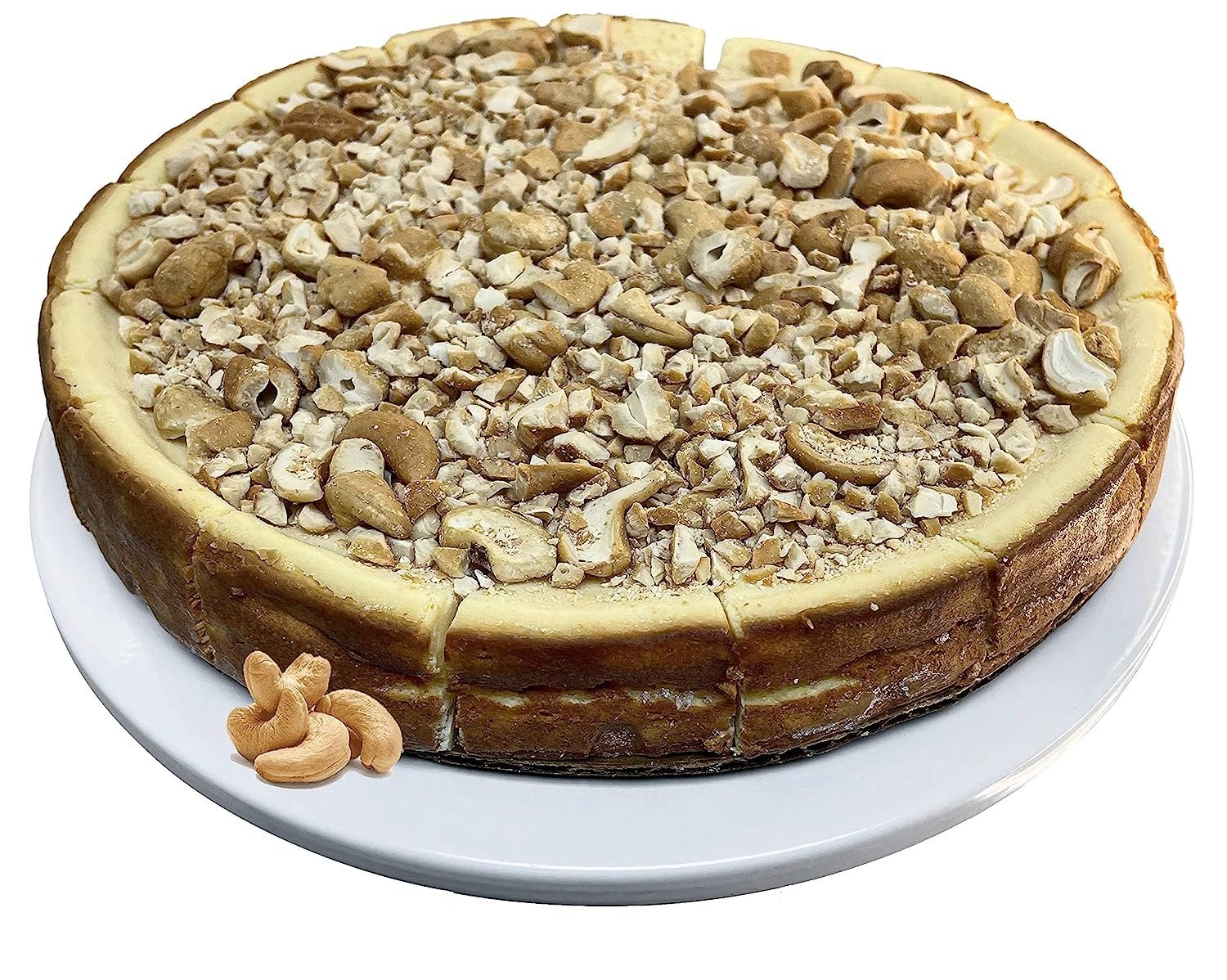 Andy Anand Sugar-Free & Gluten-Free Caramel Cashew Cheesecake, 9-Inch – Diabetic-Friendly, Real California Cream Cheese, Birthday Gift Box
