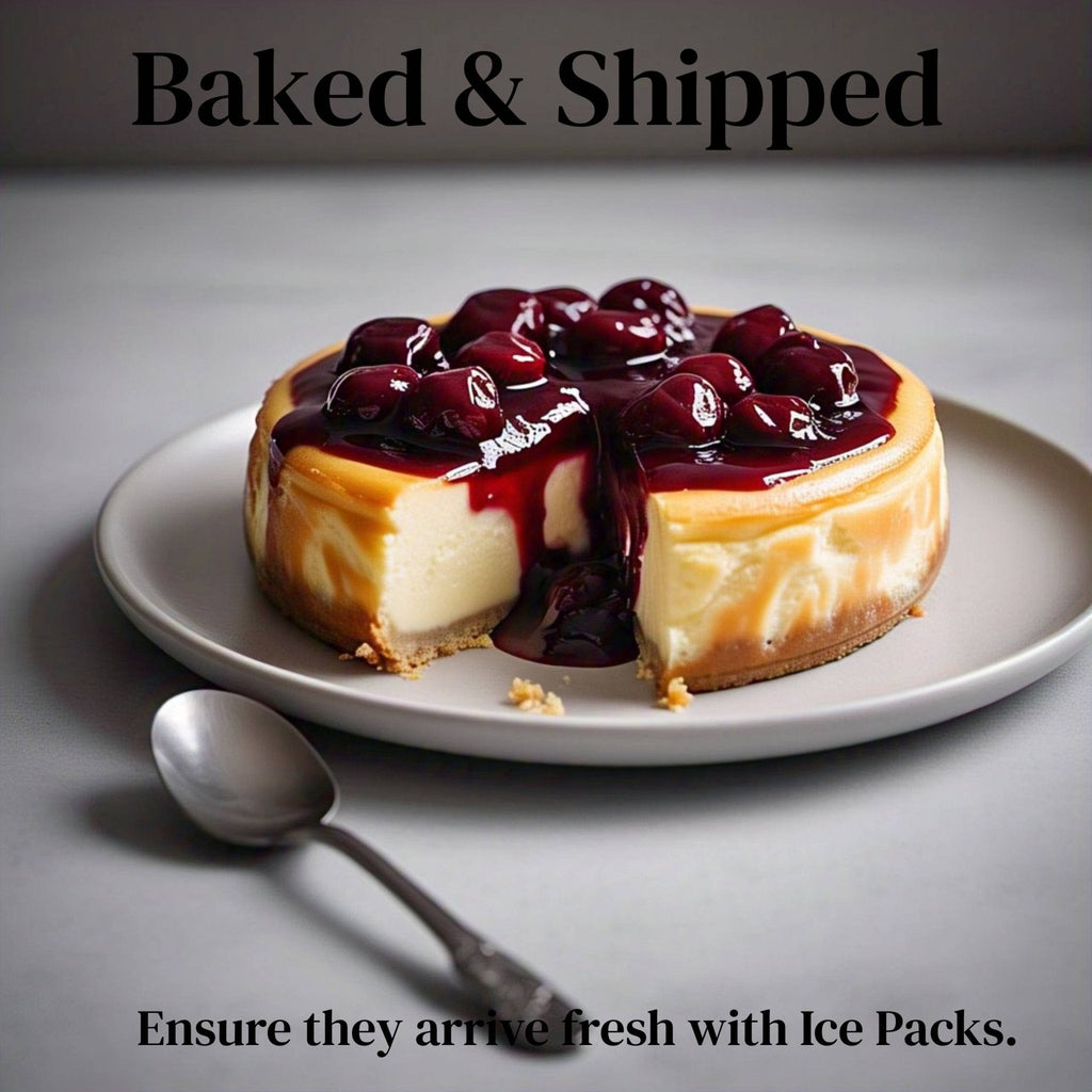 Andy Anand Sugar-Free & Gluten-Free Cherry Cheesecake, 9-Inch – Diabetic-Friendly, Fresh California Cream Cheese, Handmade, Birthday Gift