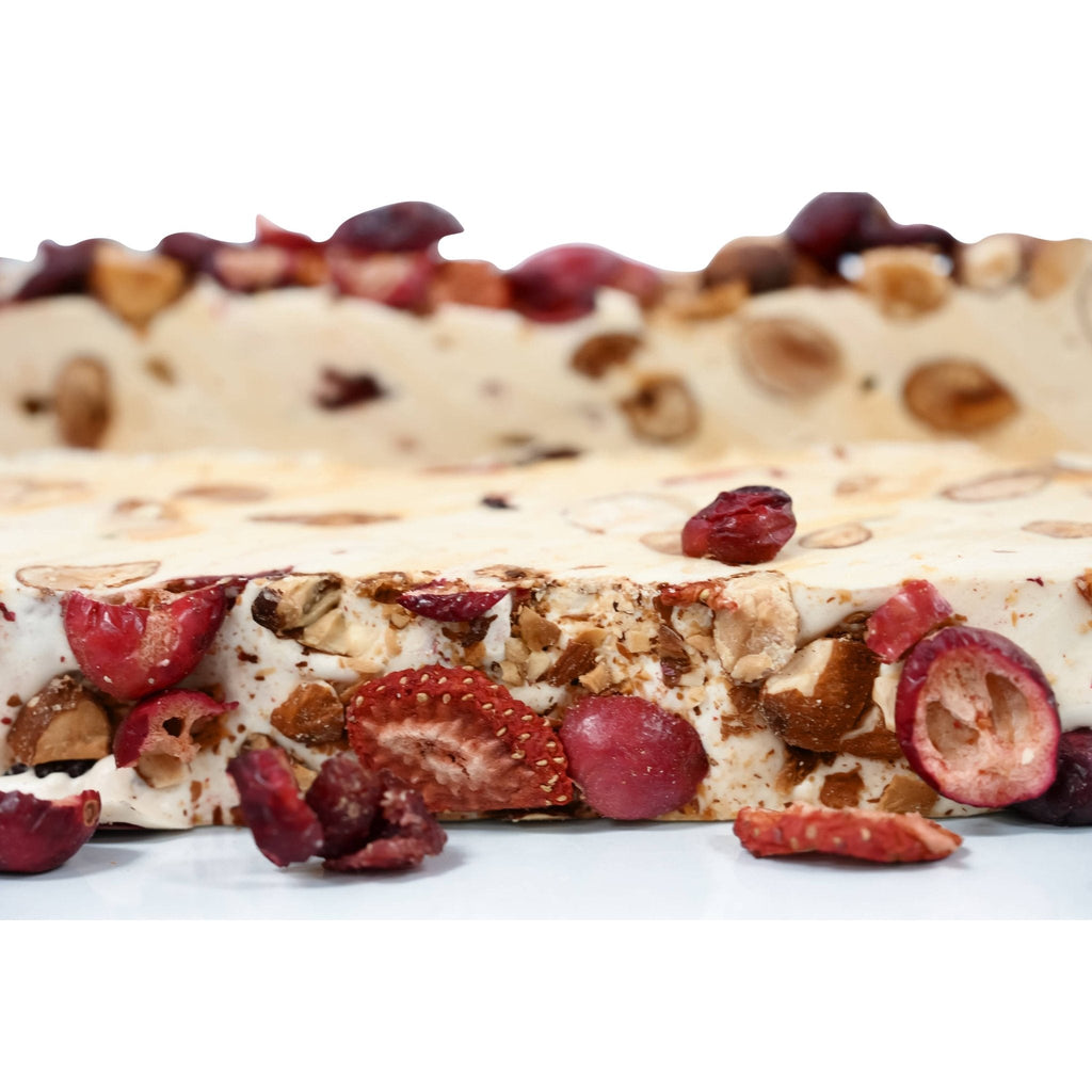 Andy Anand Gluten-Free French Almond Nougat with Red Fruits & Wildflower Honey, 7 oz – Artisan European Confection, Birthday & Holiday Gift
