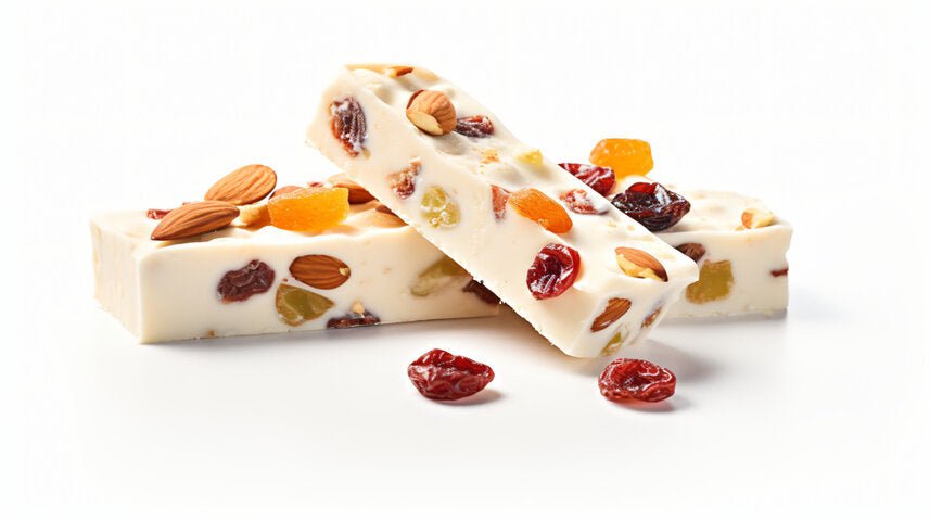 Andy Anand Gluten-Free French Almond Nougat with Red Fruits & Wildflower Honey, 7 oz – Artisan European Confection, Birthday & Holiday Gift