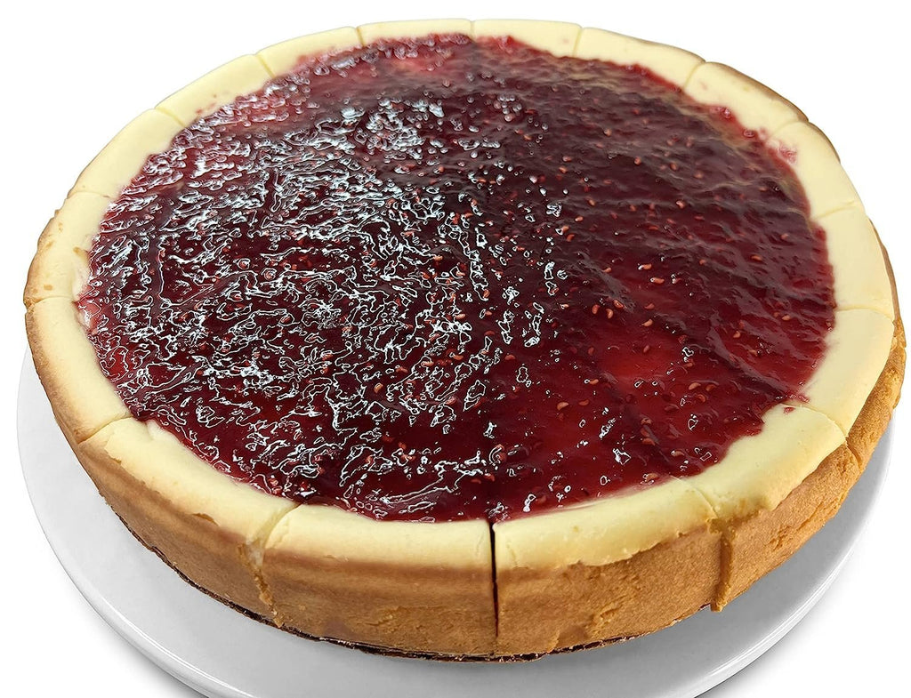 Andy Anand Sugar-Free Raspberry Cheesecake, 9-Inch, 2.6 lb – Freshly Baked, No Preservatives, Diabetic-Friendly, Cream Cheese Gift Box