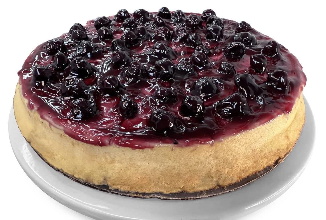 Andy Anand Gluten-Free Blueberry Cake, 9-Inch, 2.8 lb – Hand-Baked, Fresh Blueberries, All-Natural, No Preservatives, Birthday Gift Box