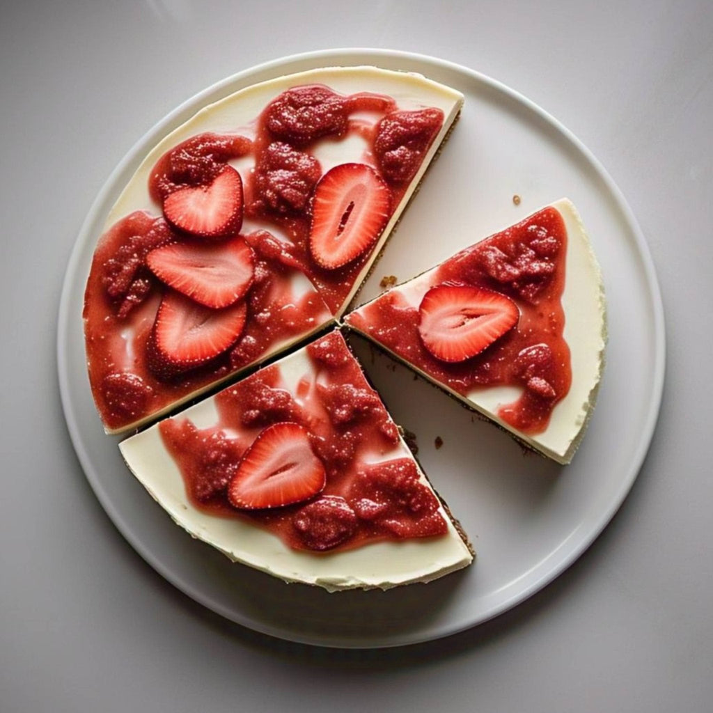Andy Anand Sugar-Free & Gluten-Free Strawberry Cheesecake, 9-Inch – Diabetic-Friendly, California Cream Cheese, Birthday & Holiday Gift Box