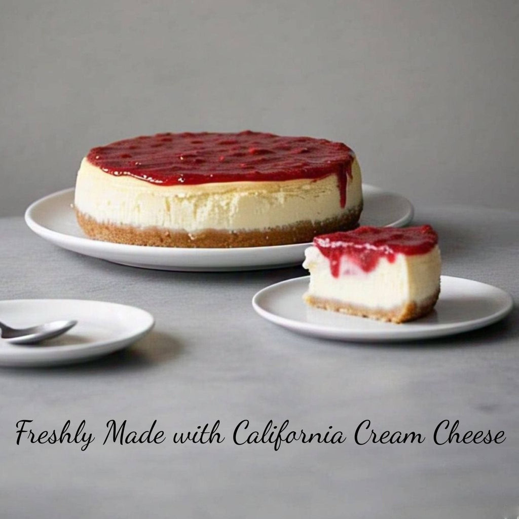 Andy Anand Sugar-Free & Gluten-Free Strawberry Cheesecake, 9-Inch – Diabetic-Friendly, California Cream Cheese, Birthday & Holiday Gift Box