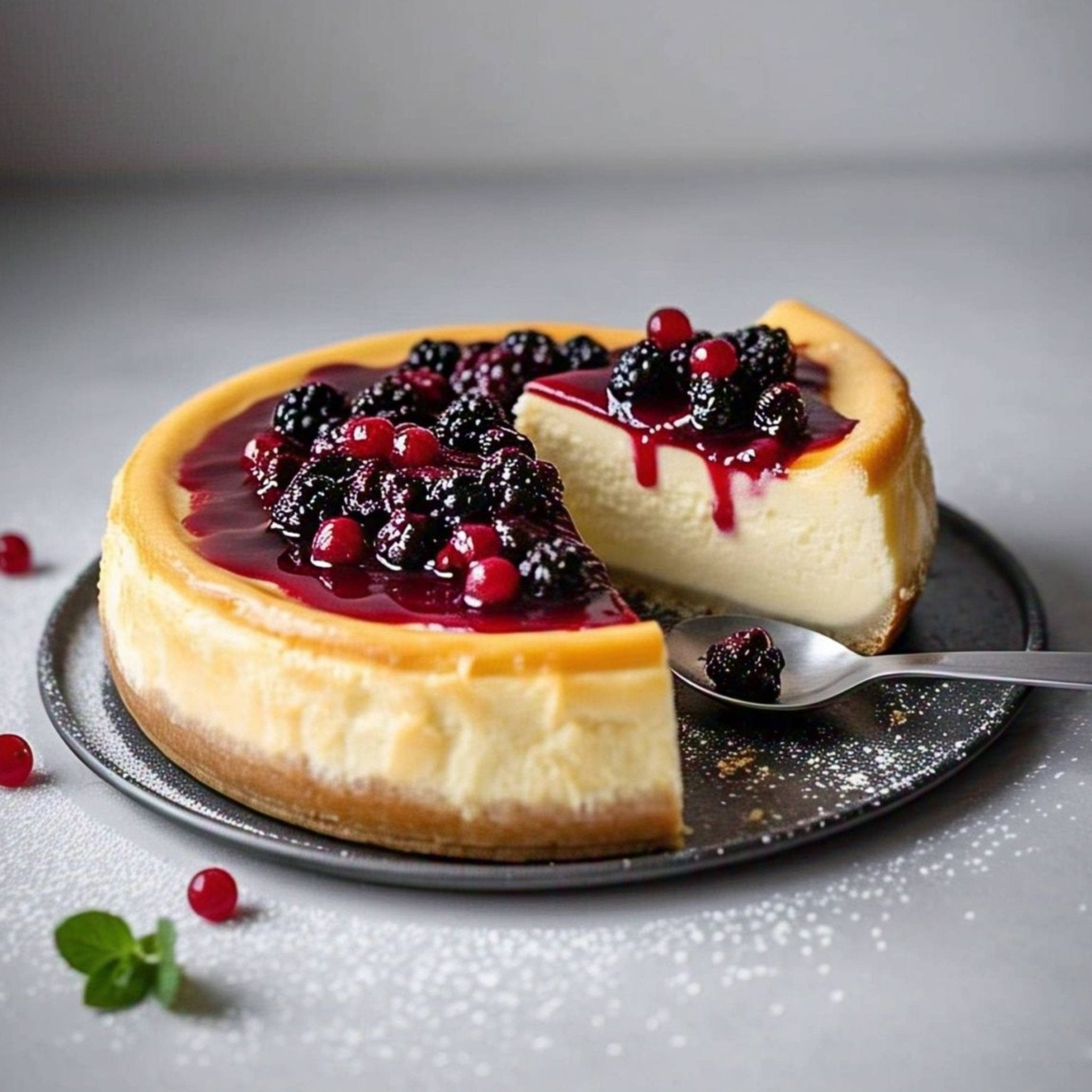 Andy Anand Sugar-Free Wild Berry Cheesecake, 9-Inch – Diabetic-Friendly, California Cream Cheese, Strawberry, Blueberry & Raspberry Gift Box