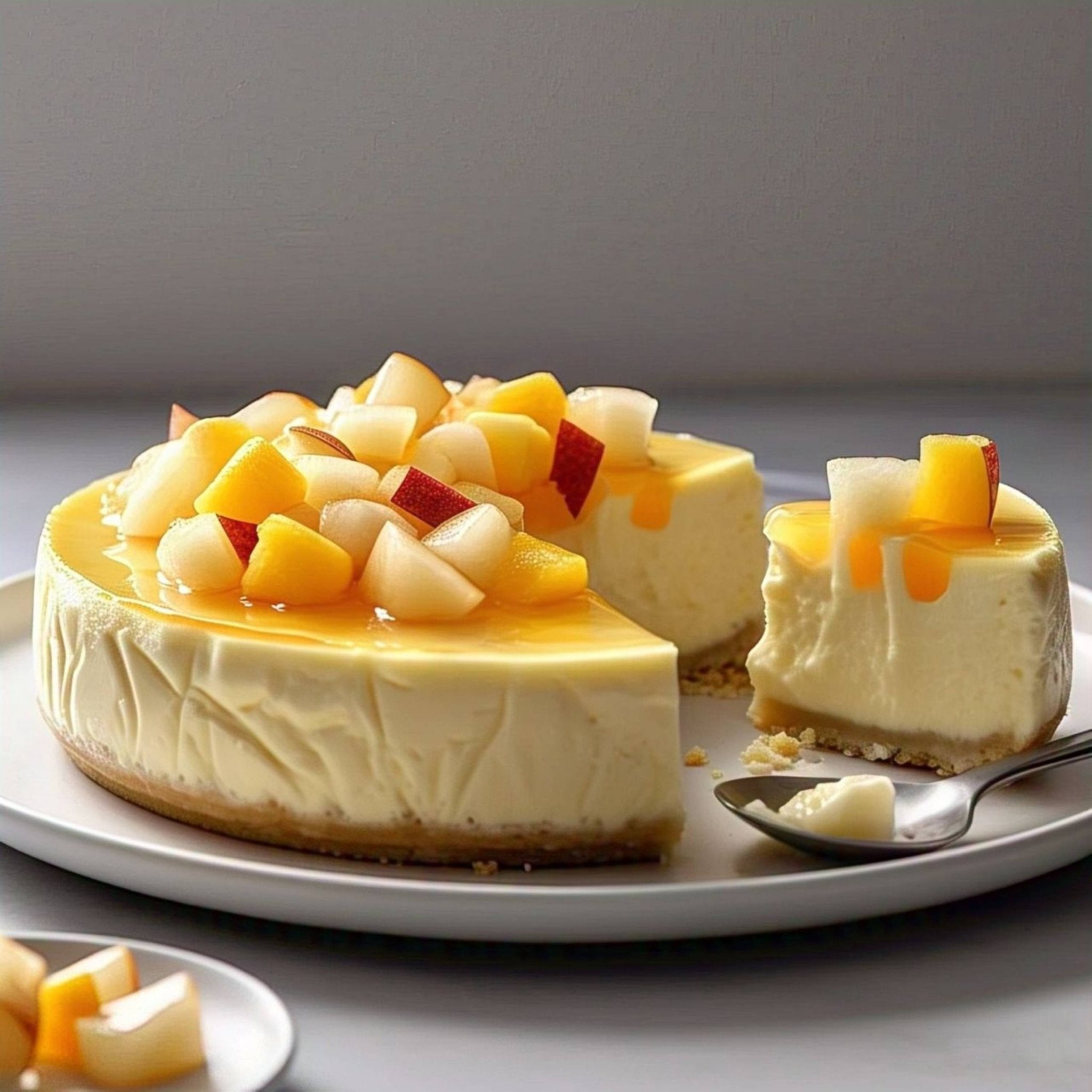 Andy Anand Sugar-Free Tropical Fruit Cheesecake, 9-Inch, 2.6 lb – Diabetic-Friendly, California Cream Cheese, No Added Sugar, Birthday Gift