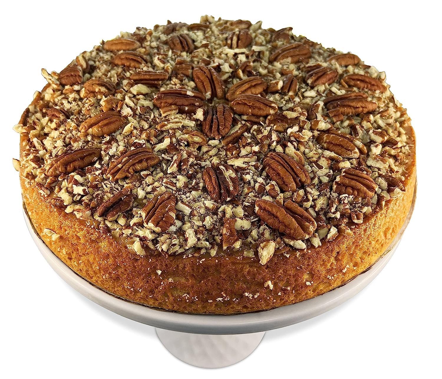 Andy Anand Sugar-Free Gluten-Free Caramel Pecan Cake, 9-Inch, 2.8 lb – Keto & Diabetic-Friendly, Natural Sweetener, Birthday Gift Box