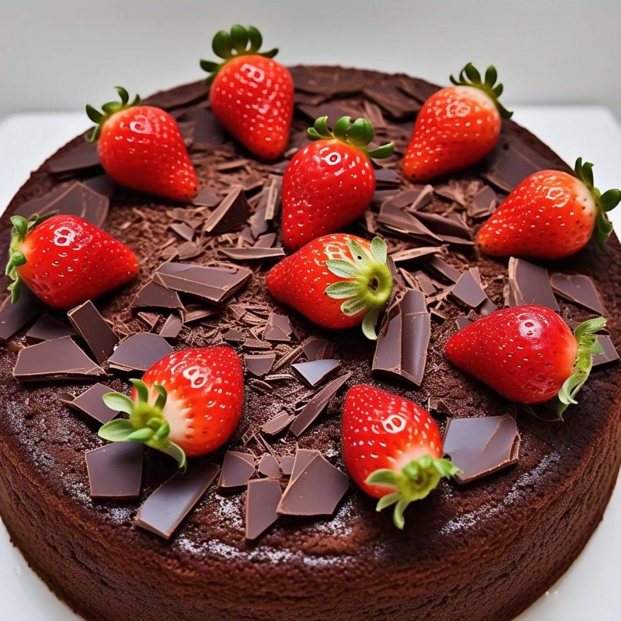Andy Anand Sugar-Free Keto Chocolate Strawberry Layer Cake, 9-Inch, 2 lb – Diabetic-Friendly, Low-Carb, Birthday & Celebration Gift Box