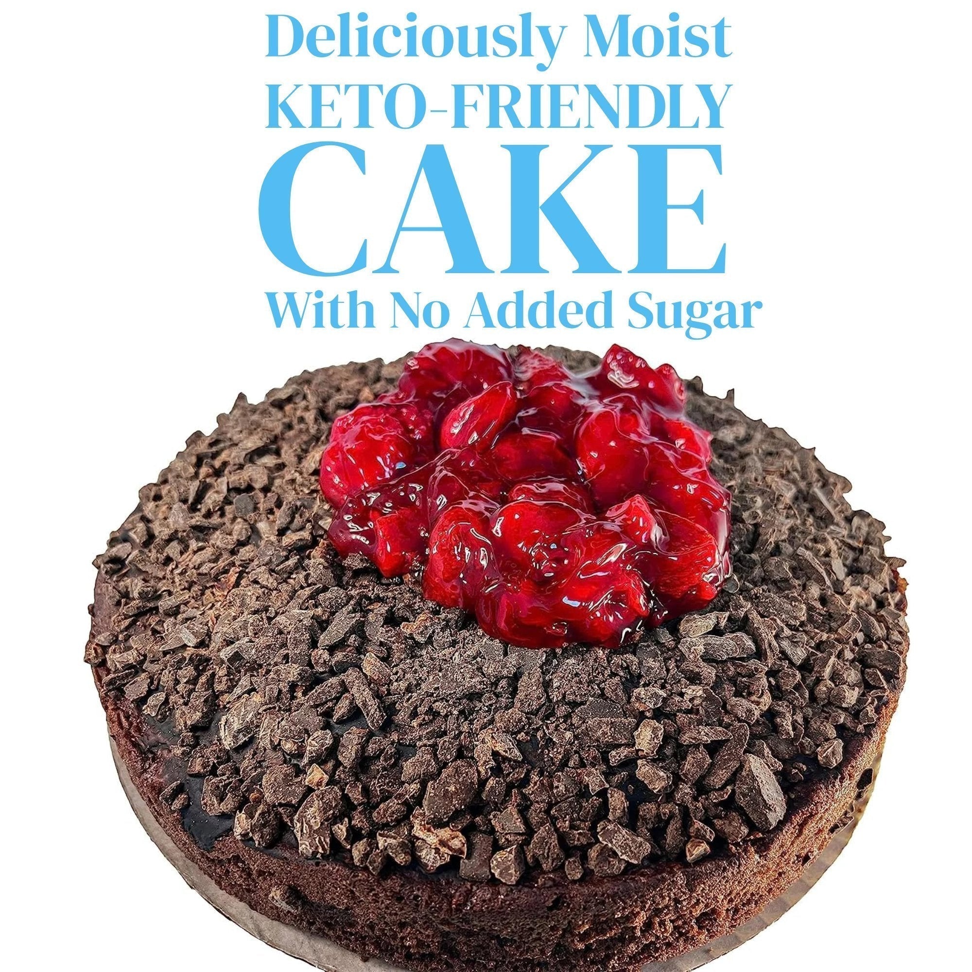 Andy Anand Sugar-Free Keto Chocolate Strawberry Layer Cake, 9-Inch, 2 lb – Diabetic-Friendly, Low-Carb, Birthday & Celebration Gift Box
