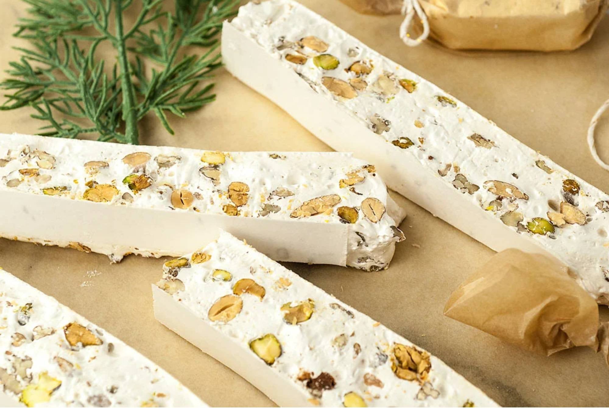 Andy Anand Gluten-Free Mixed Nut Soft Nougat Brittle, 7 oz – Wildflower Honey & Almonds, Made in Europe, No Preservatives, Birthday Gift Box