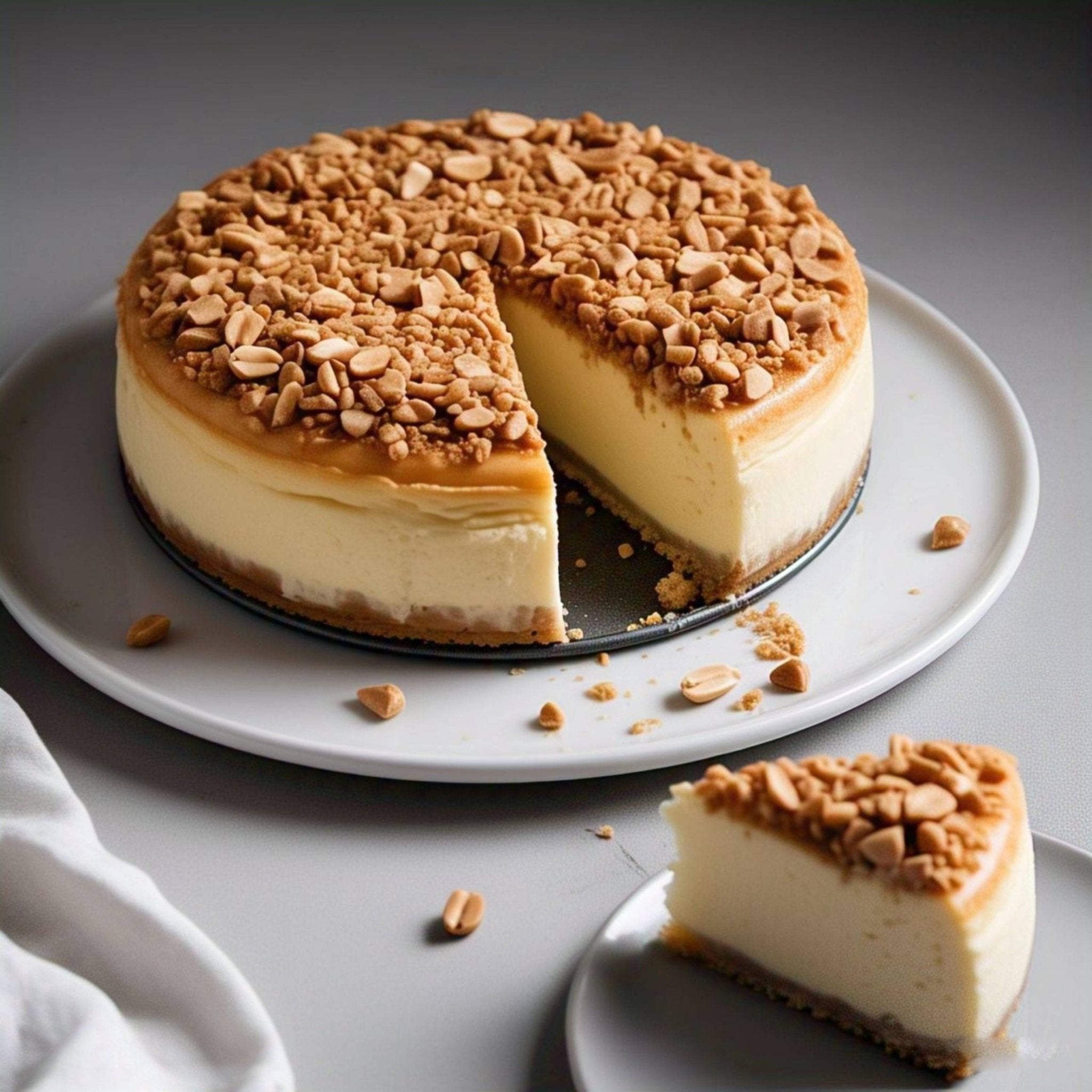 Andy Anand Gluten-Free Peanut Butter Cheesecake, 9-Inch, 2 lb – Freshly Baked, California Cream Cheese & Vanilla, Birthday & Holiday Gift