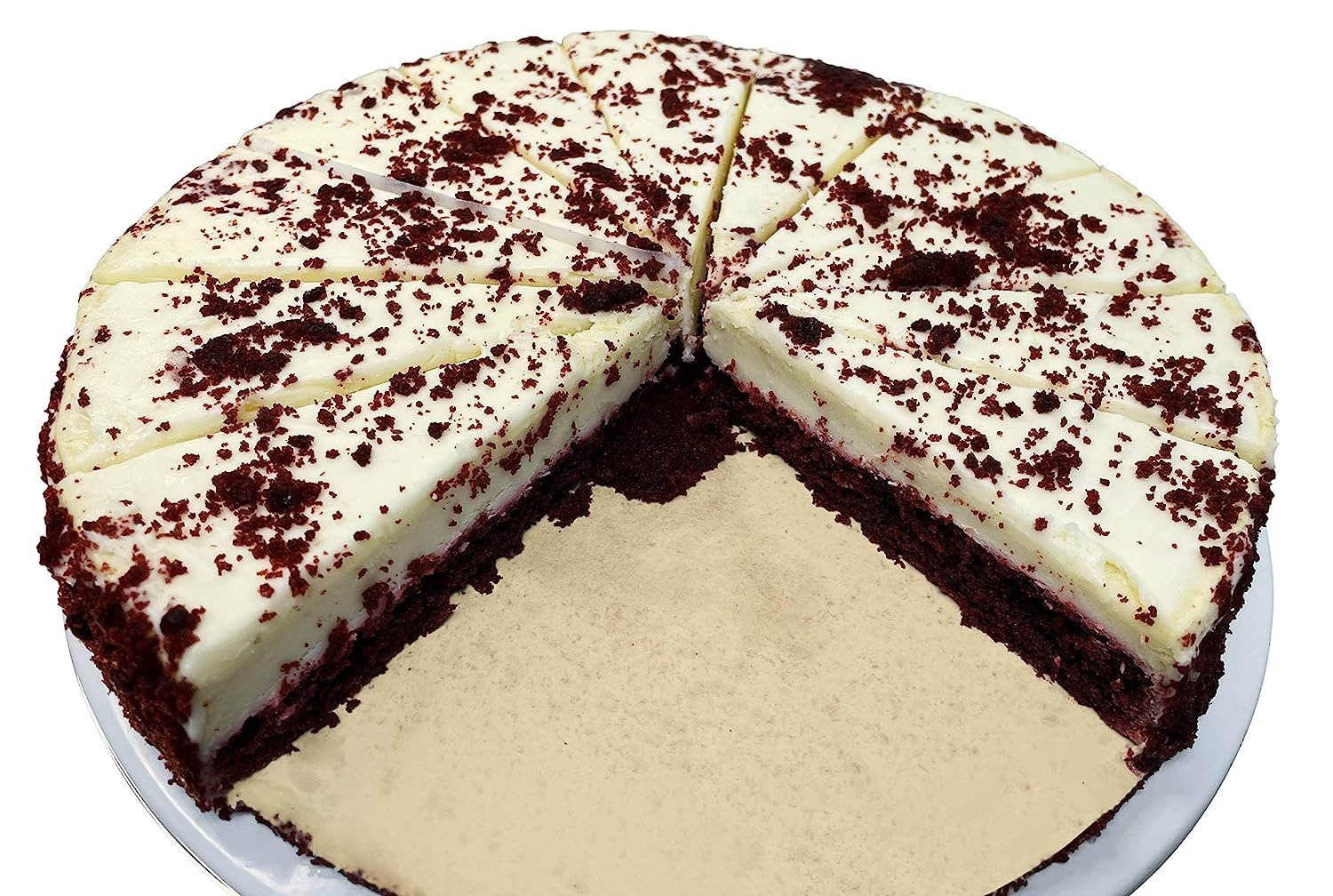 Andy Anand Red Velvet Cheesecake, 9-Inch, 2 lb – Traditional Recipe, California Cream Cheese, Birthday, Valentine's & Anniversary Gift Box