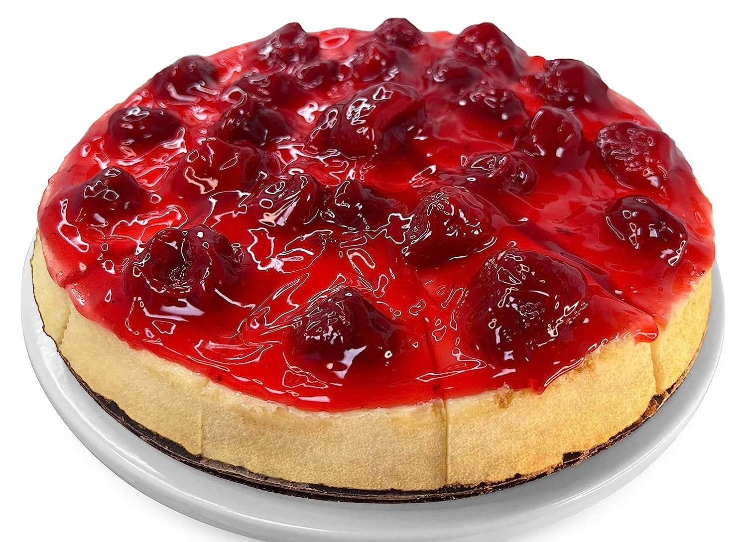 Andy Anand Fresh Strawberry Cheesecake, 9-Inch, 3.4 lb – Handcrafted with Real California Cream Cheese, No Preservatives, Birthday Gift Box