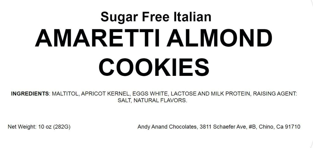 Andy Anand Sugar-Free Italian Amaretti Cookies, 20 pc, 4 Flavors – Gluten-Free, Diabetic-Friendly, Authentic Recipe, Birthday & Holiday Gift