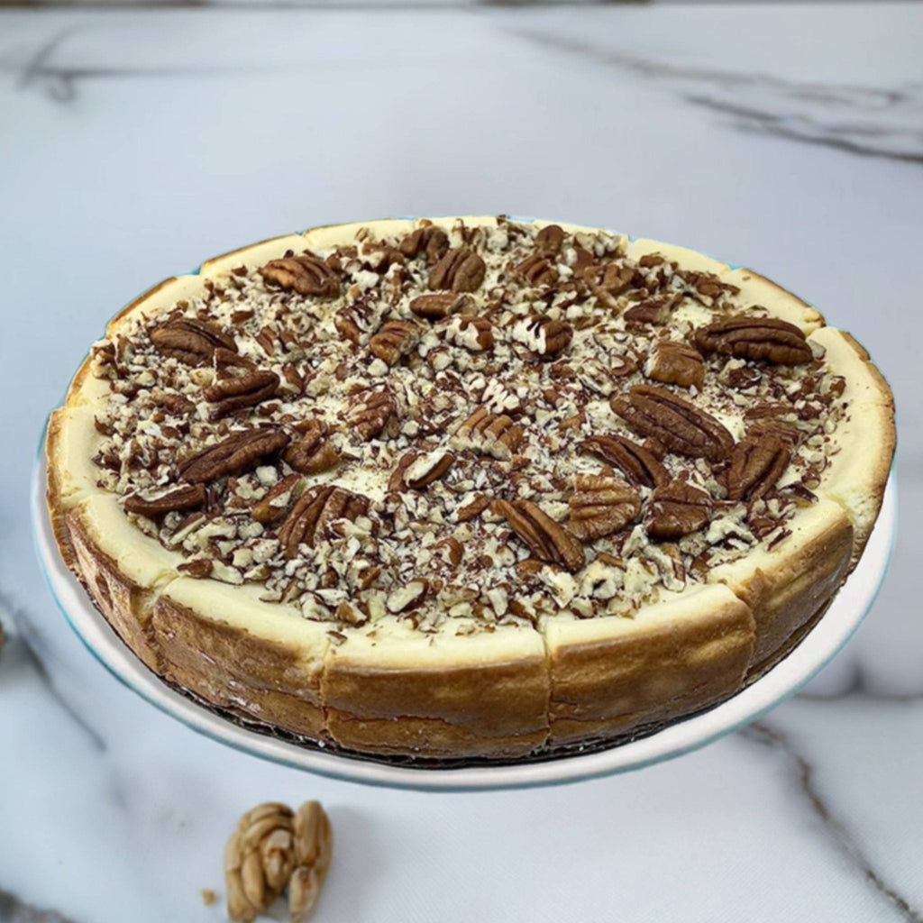 Andy Anand Sugar-Free Caramel Walnut Cheesecake, 9-Inch, 2 lb – Diabetic-Friendly, No Preservatives, California Cream Cheese, Birthday Gift