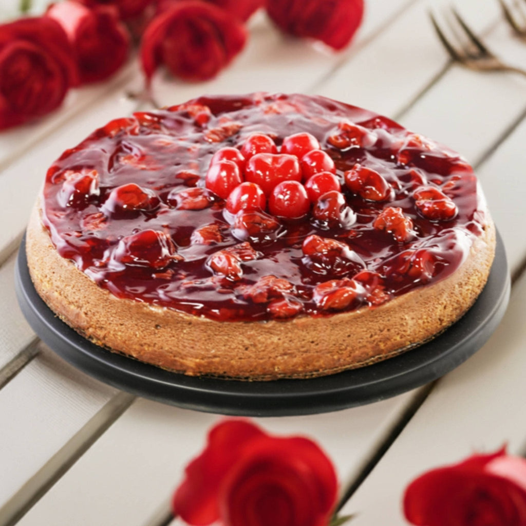 Andy Anand Sugar-Free Chocolate Cherry Cheesecake, 9-Inch, 2.8 lb – Real Truffles, Diabetic-Friendly, California Cream Cheese Gift Box