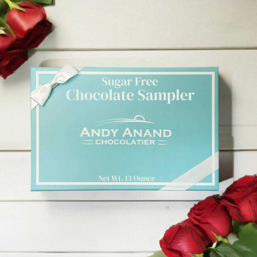 Andy Anand Sugar-Free Chocolate Sampler, 13 oz – Diabetic-Friendly, Assorted Gourmet Flavors, Guilt-Free Indulgence, Birthday & Holiday Gift