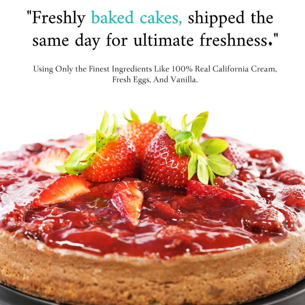 Andy Anand Sugar-Free Chocolate Strawberry Cheesecake, 9-Inch, 2.8 lb – Real Chocolate Truffles, Diabetic-Friendly, Birthday Gift Box
