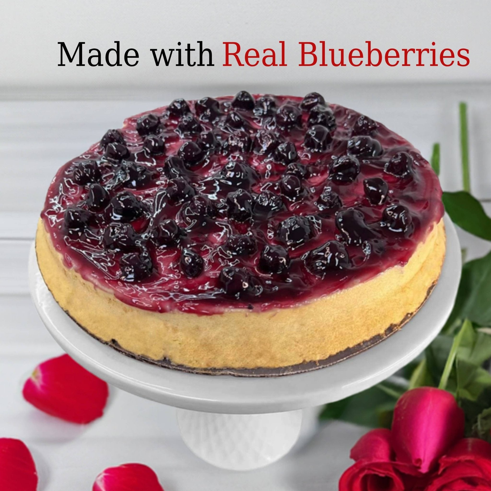 Andy Anand Sugar-Free Dunked Blueberry Cake, 2.5 lb – Keto & Diabetic-Friendly, Fresh Blueberry Juice Infused, No Preservatives Gift Box