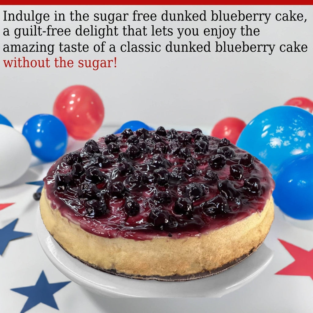 Andy Anand Sugar-Free Dunked Blueberry Cake, 2.5 lb – Keto & Diabetic-Friendly, Fresh Blueberry Juice Infused, No Preservatives Gift Box