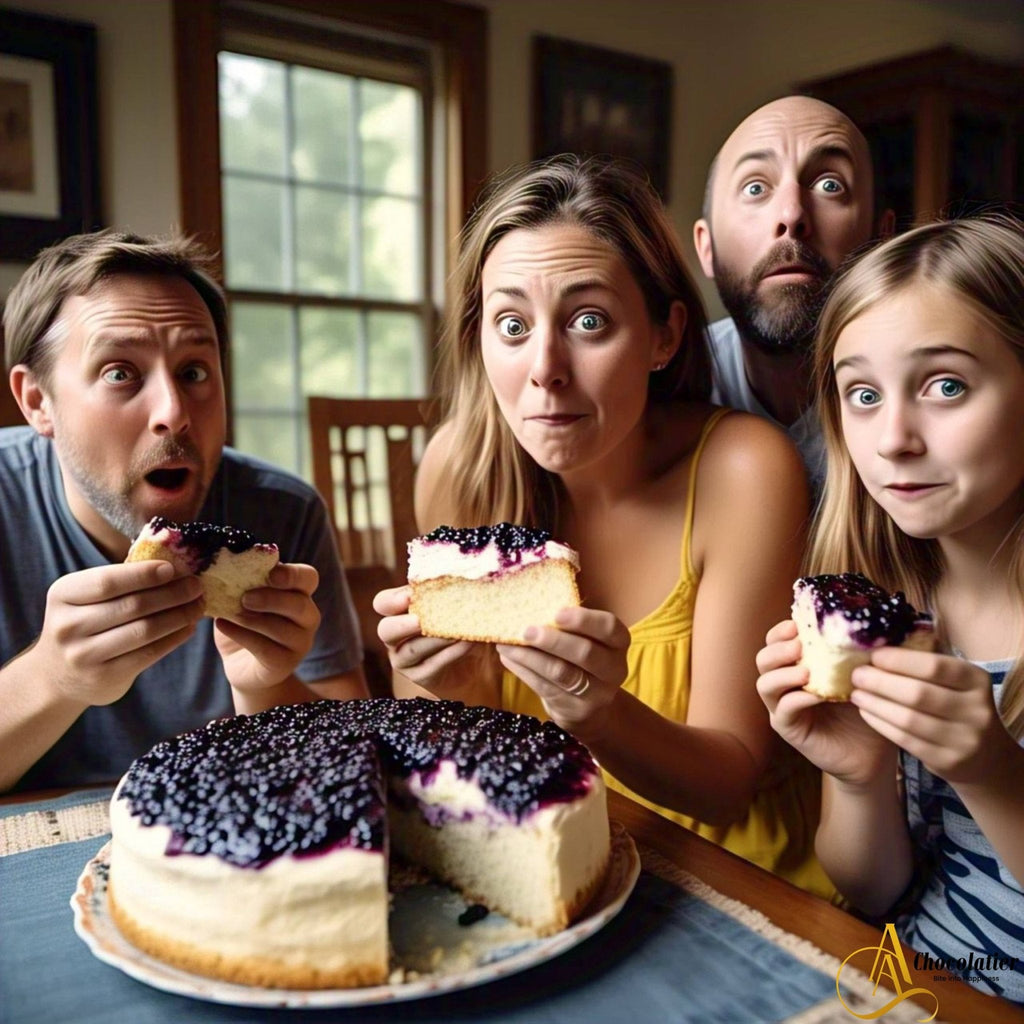 Andy Anand Sugar-Free Dunked Blueberry Cake, 2.5 lb – Keto & Diabetic-Friendly, Fresh Blueberry Juice Infused, No Preservatives Gift Box