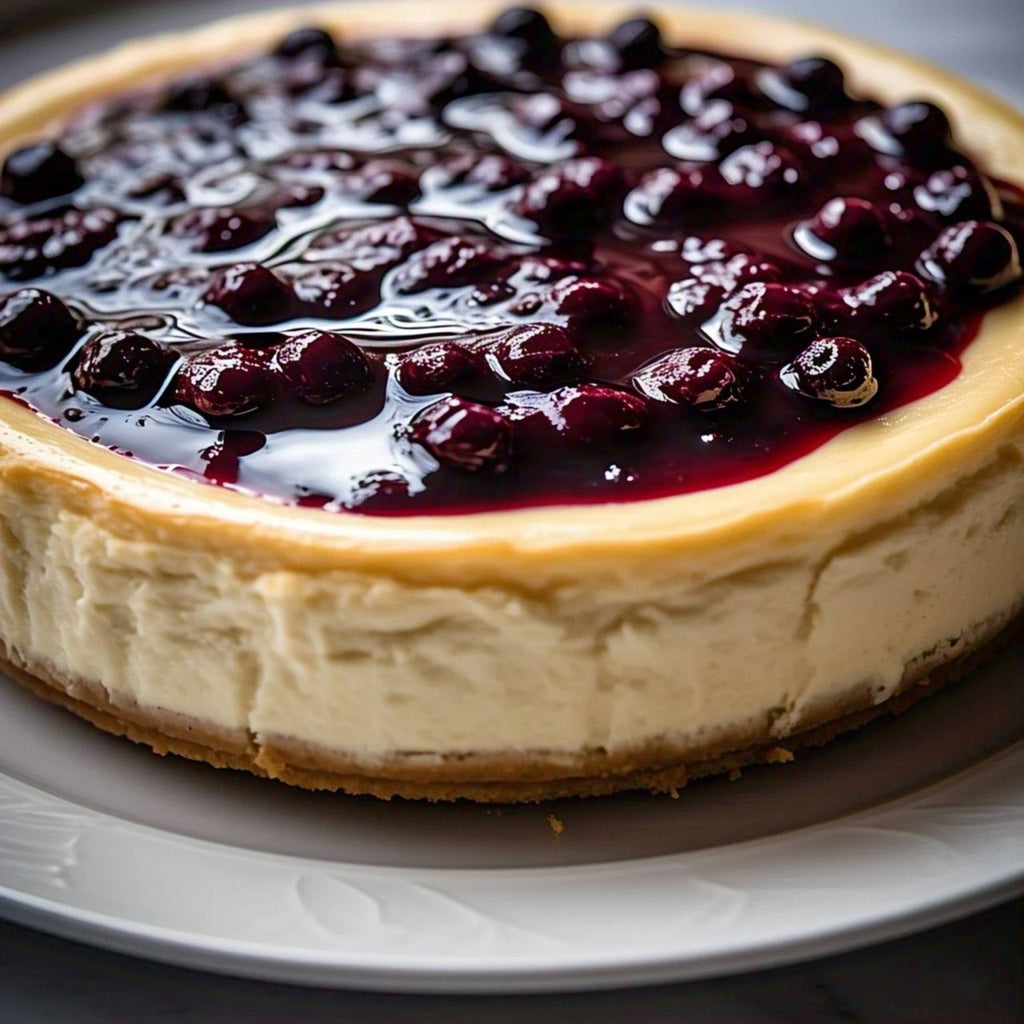 Andy Anand Sugar-Free & Gluten-Free Blueberry Cheesecake, 9-Inch – Diabetic-Friendly, Cream Cheese, No Preservatives, Birthday Gift Box