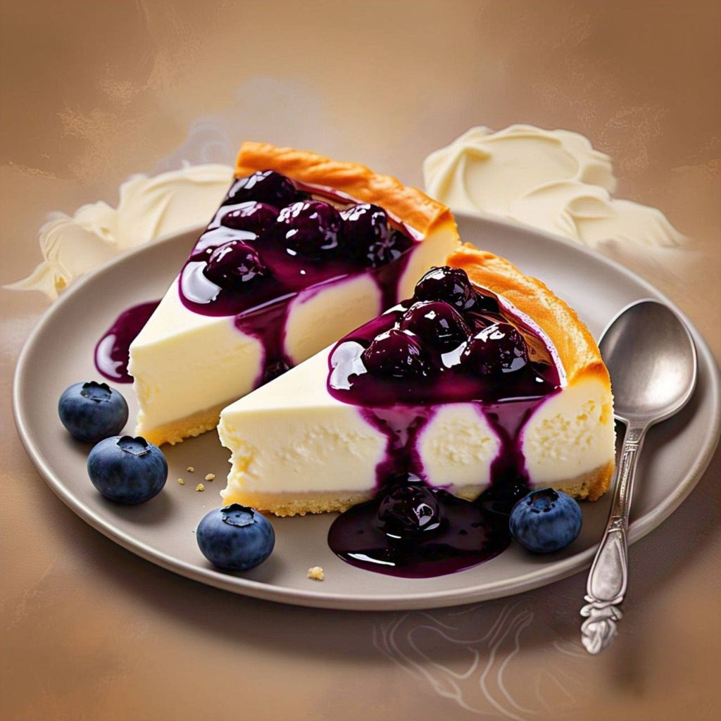 Andy Anand Sugar-Free & Gluten-Free Blueberry Cheesecake, 9-Inch – Diabetic-Friendly, Cream Cheese, No Preservatives, Birthday Gift Box
