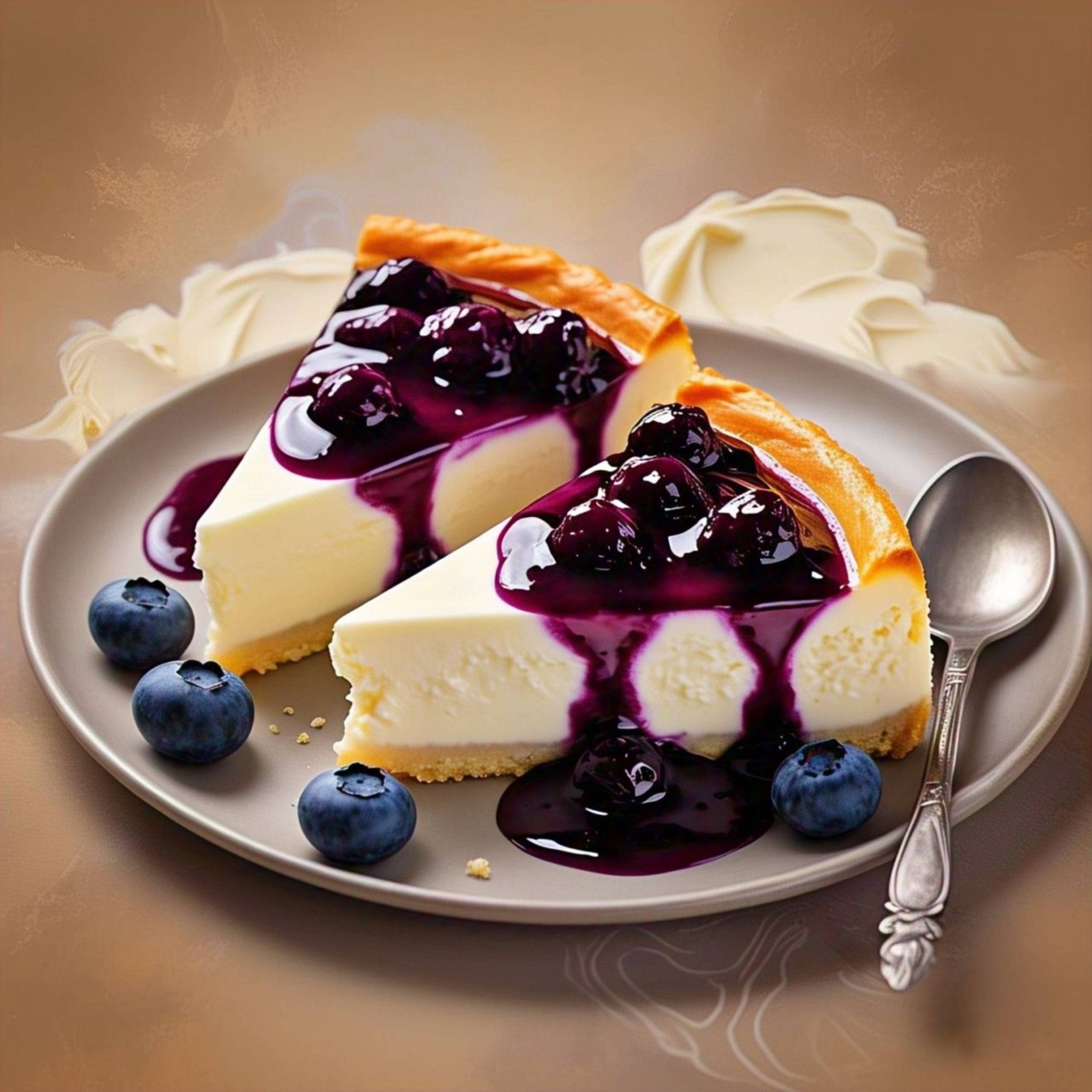 Andy Anand Sugar-Free & Gluten-Free Blueberry Cheesecake, 9-Inch – Diabetic-Friendly, Cream Cheese, No Preservatives, Birthday Gift Box