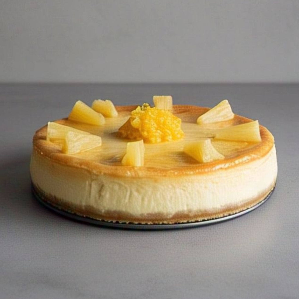 Andy Anand Pineapple Cheesecake, 9-Inch, 2 lb – Luxurious NY-Style, Real California Cream Cheese, Handcrafted, No Preservatives Gift Box
