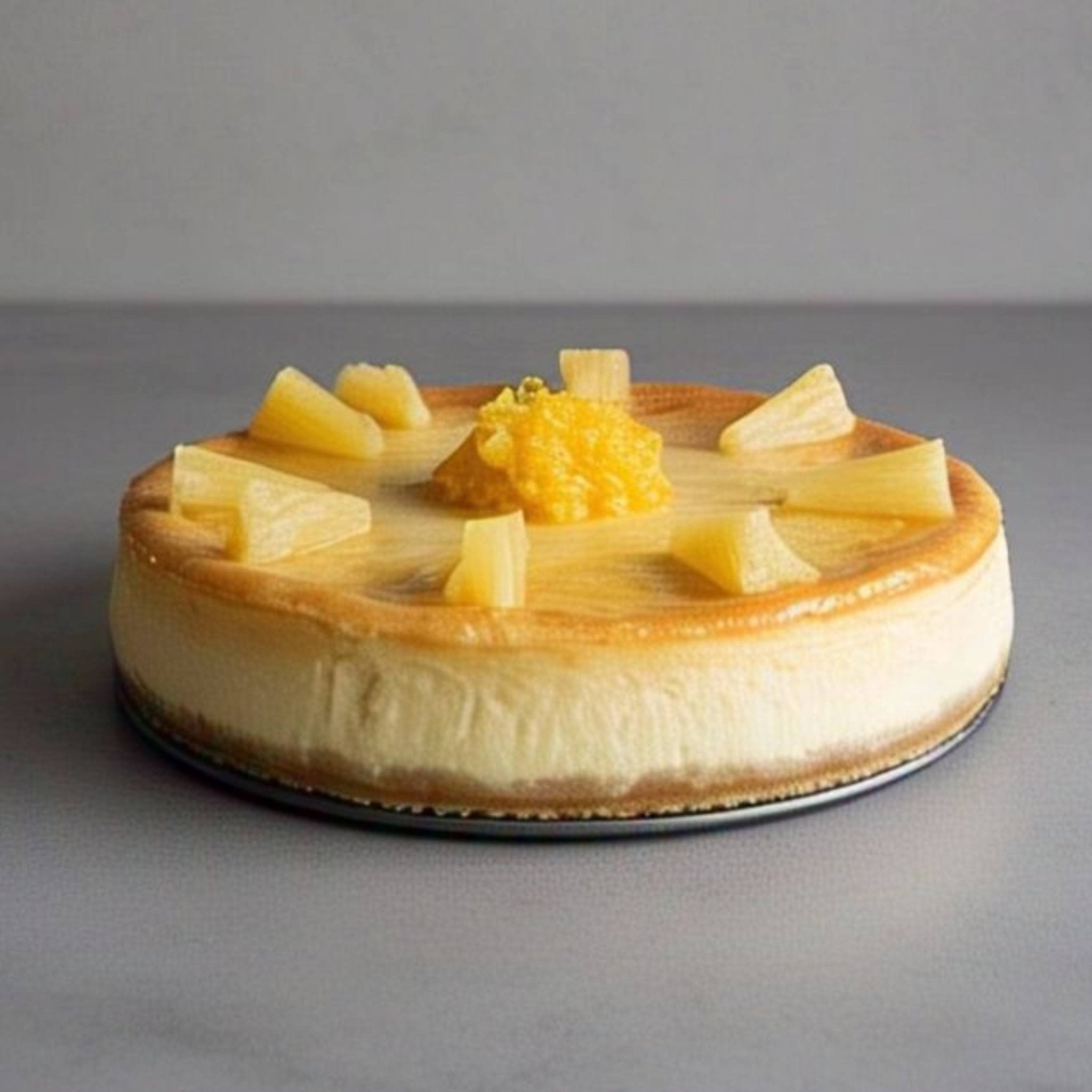 Andy Anand Pineapple Cheesecake, 9-Inch, 2 lb – Luxurious NY-Style, Real California Cream Cheese, Handcrafted, No Preservatives Gift Box