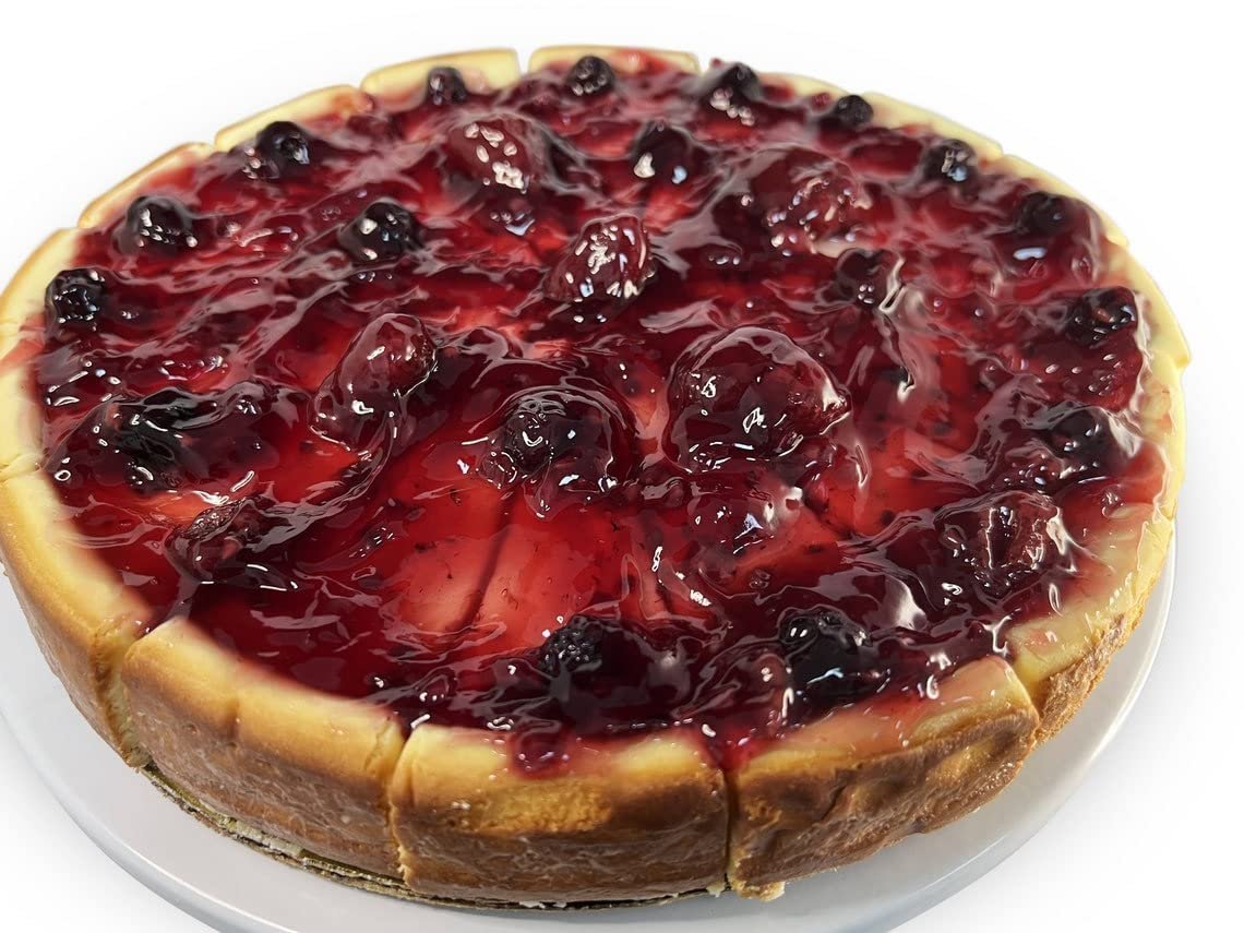 Andy Anand Sugar-Free Wild Berry Cheesecake, 9-Inch – Diabetic-Friendly, California Cream Cheese, Strawberry, Blueberry & Raspberry Gift Box