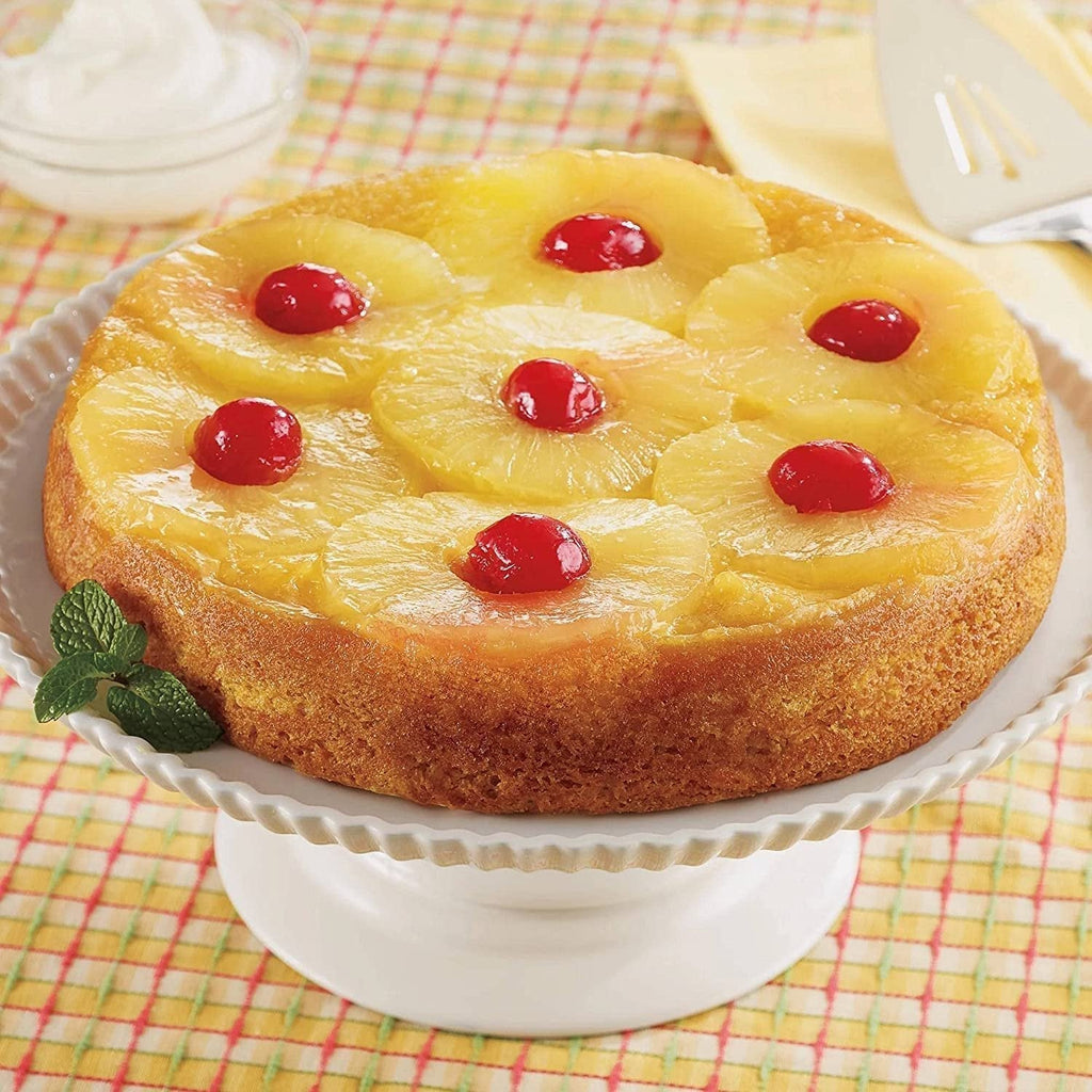 Andy Anand Pineapple Upside-Down Cake, 10-Inch, 2.6 lb – Caramelized Pineapple, No Preservatives, Gourmet Birthday & Celebration Gift Box