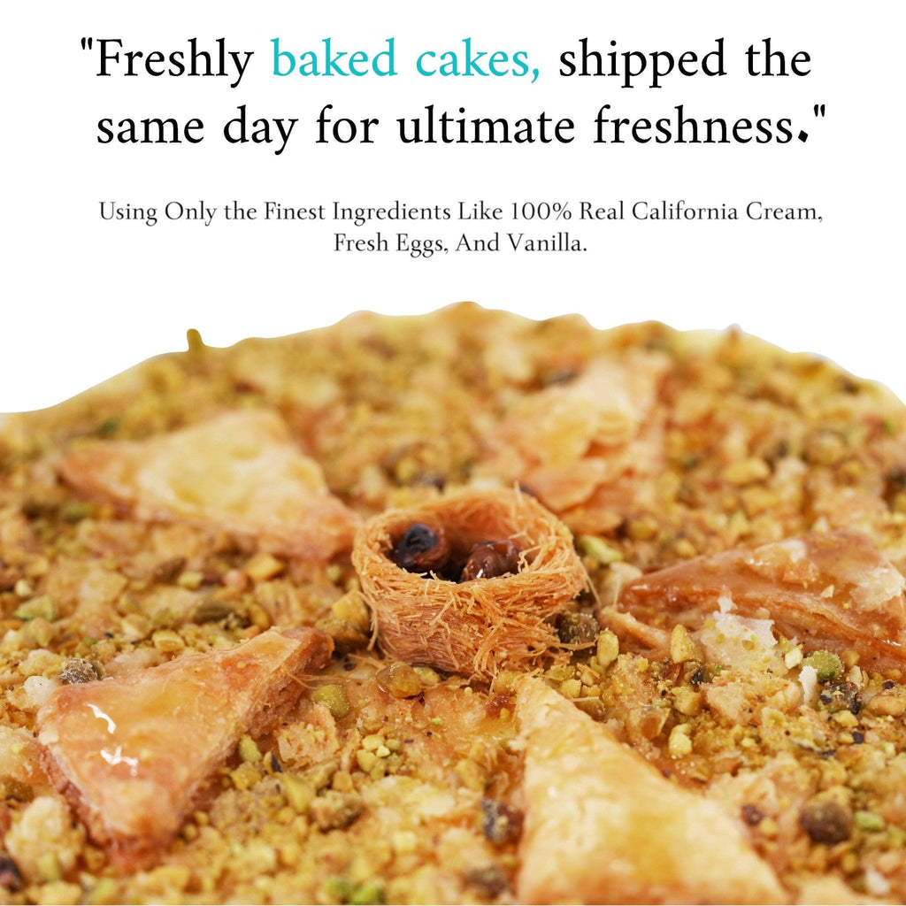 Andy Anand Sugar-Free Baklava Cheesecake, 9-Inch, 2.8 lb – Turkish & California Fusion, Diabetic-Friendly, No Preservatives, Birthday Gift