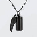 Collier Cendres Ailes d'Ange en Acier Inoxydable
