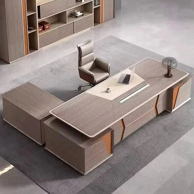 York · Grand Executive Desk w/ Mobile Storage