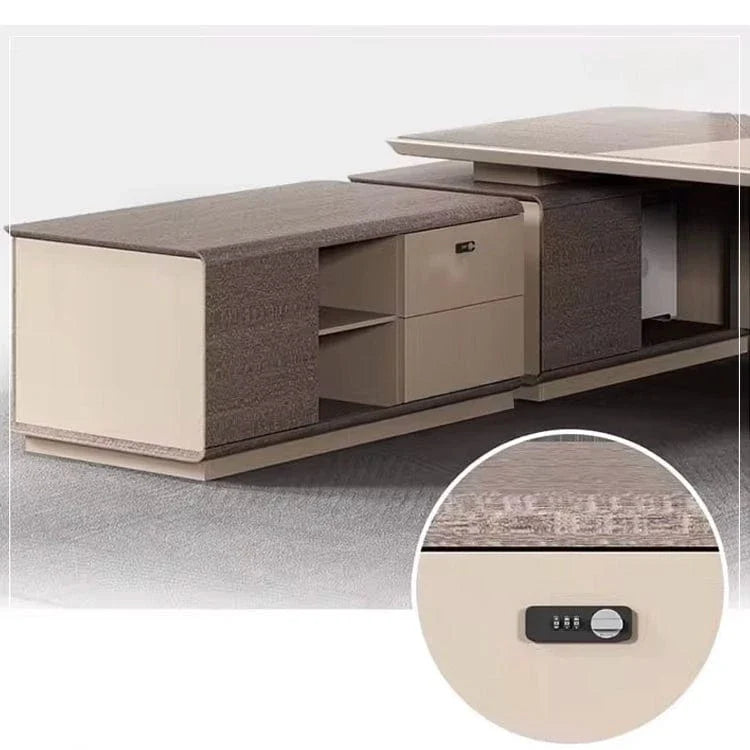 York · Grand Executive Desk w/ Mobile Storage