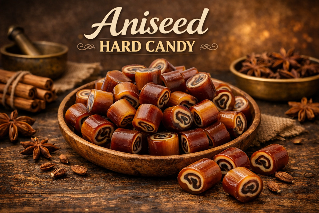 Andy Anand Sugar-Free Aniseed Rock Hard Candy, 25 pc – European Copper-Kettle Boiled, Keto & Diabetic-Friendly Gourmet Snack Gift Box