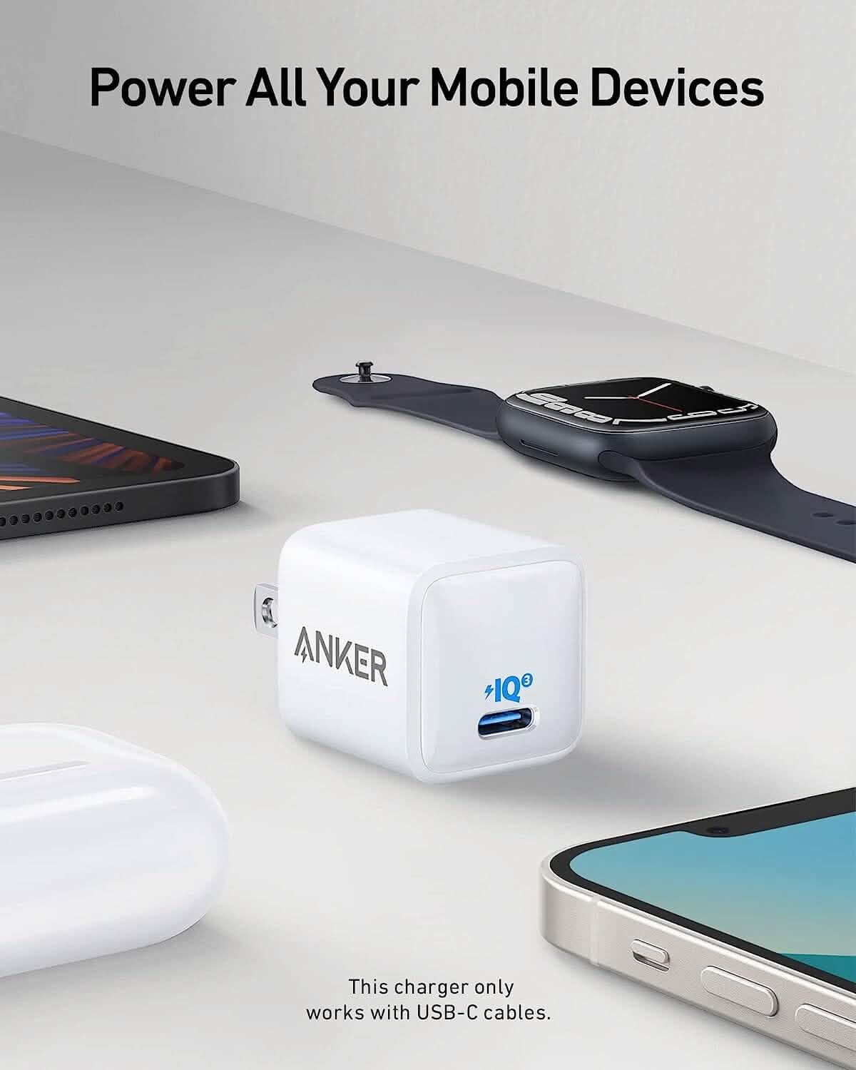 Anker Nano 511 コンパクトUSB-C 18W急速充電器 iPhone iPad対応（リファービッシュ品）