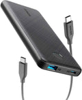 Chargeur portable Anker USB-C, PowerCore Slim 10000 PD 18 W, batterie externe Power Delivery 10000 mAh (reconditionnée)