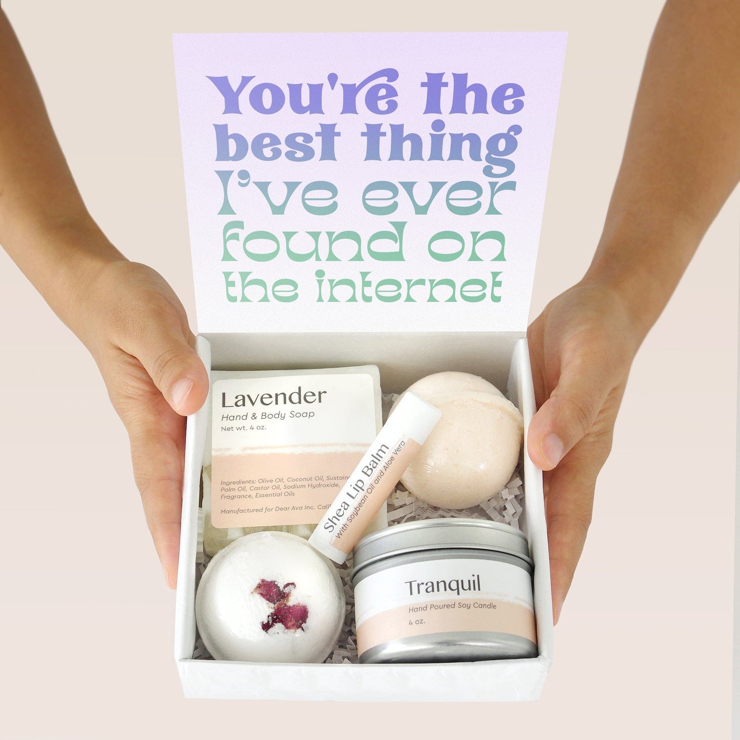 Anniversary Gift Double Circle Necklace Spa Gift Box Set