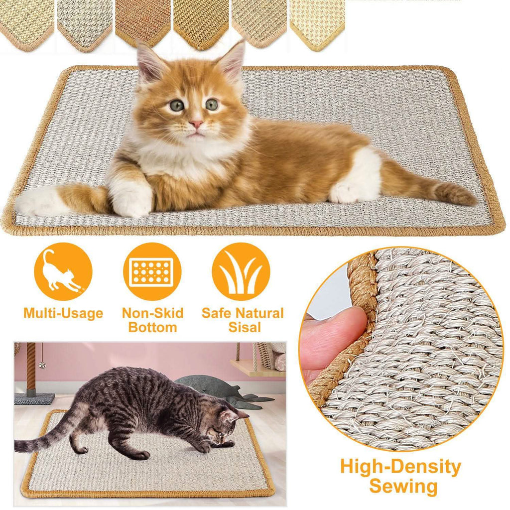 滑り止めマット 横型猫用床引っかきパッドラグ