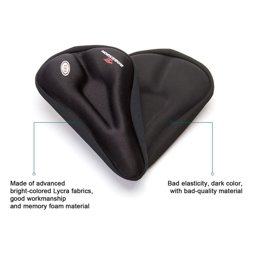 Anti-Slip Silicone Gel Pad Cushion Seat - Saddle Cover for Bike Bicycle Cycling